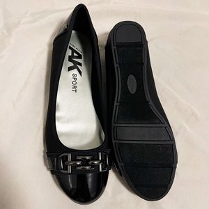 Anne Klein Black Flats